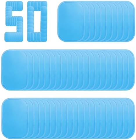 50 Pcs/25 Pack Gel Pads for Abs Stimulator Ab Trainer Replacement Gel Sheet for EMS AB Stimulator Gel Pad for All Abdominal Belts Muscle Stimulator Ab Toner