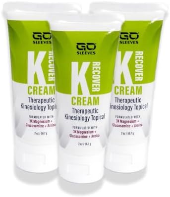 Sports Recovery Cream - Packed of 3 Muscle and Joint Recovery Lotion – Magnesium Chloride Cream with Arnica for Muscle Pain and Stiffness from Running, Exercise, Backache (3)