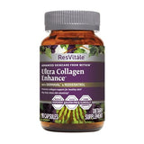 ResVitále Ultra Collagen Enhance - Skin Care Supplement with Resveratrol - 90 Veggie Capsules