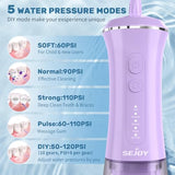 350ML Water Dental Picks for Teeth Cleaning and Flossing, Water Flosser Electric Cordless, 5 Modes 9 Jet Tips, Portable Water Dental Flosser for Daily Oral Care, Oral Irrigator Gifts for Women Men