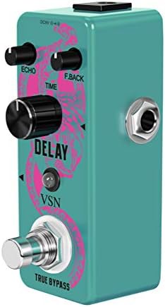 VSN Guitar Delay Pedal Analog Delay Guitar Effect Pedal Switching, Fully Vintage Delay True Bypass Analog Circuit Universal for Guitar True Bypass LEF-314 …