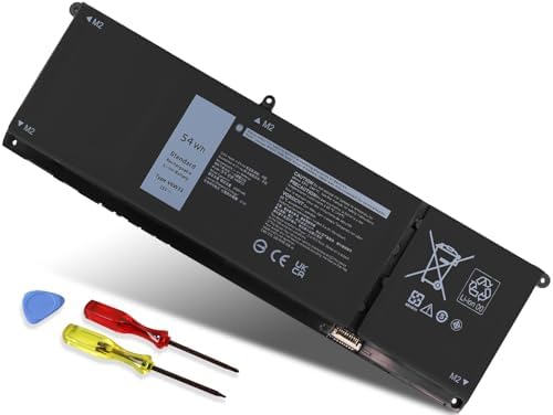 DMKAOLLK V6W33 Battery Replacement for Dell Inspiron 15 3511 3520 3515 3510 5510 5515 5518 5310 5635 5625 5630 Latitude 3320 3330 3420 3520 Vostro 3515 3525 Series TN70C 15V 54Wh