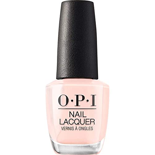 OPI Nail Lacquer Nail Polish | Sheer Light Nude Pink Crème Chip Resistant Nail Polish | Vegan, Fast Drying, Streak Free