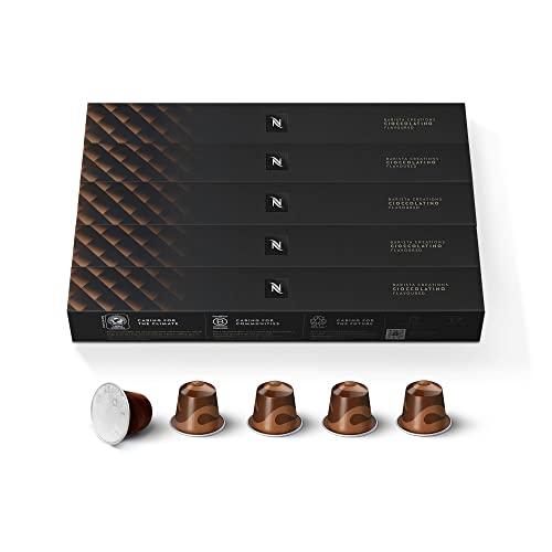 Nespresso Capsules Original Line, Cioccolato, Medium Roast Espresso Coffee, 50 Count Espresso Coffee Pods