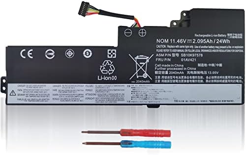 01AV421 01AV419 SB10K97578 ThinkPad T470 T480 Battery Replacement for ThinkPad T470 T480 A475 A485 TP25 Notebook FRU 01AV489 SB10K97577 SB10K97576 01AV420 for Internal 24WH 3-Cell Laptop School