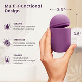 EcoBlossom Reusable Menstrual Cup and Case - The Most Reliable Medical Grade Silicone Period Cups - Comfortably use for 12 Hours (Small (Pack of 2), Round Stem & Case)