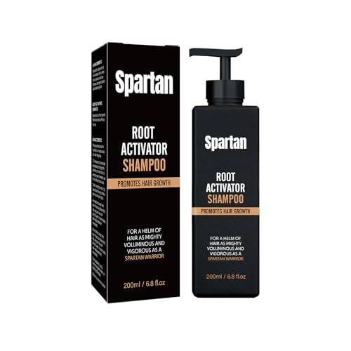 Spartan Root Activator Shampoo, Gray Hair Regrowth Conditioner Mane Strengthening Activation Shampoo Soap for Smooth and Strong Hair Restoration Hair Care Solution Suitable for Men and Women(200ml)