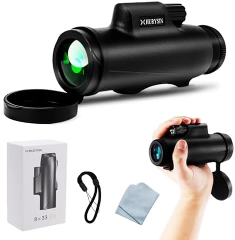 HD 8X33 monoculars - Featuring HD Optical System, Enhanced Grip, Waterproof, Fog-Proof, Shockproof, Complete with GlassPak - Backed by an Infinite, Unconditional Warranty
