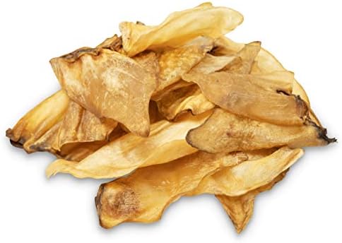 Water Buffalo All Natural Ear Dog Chews, Dog Treats & Snacks - 20 Piece Value Pack (Grain Free Treats - Great Alternative to Pig Ears, Cow Ears, Bones & Rawhides)