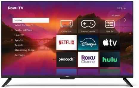 Roku 50" Select 4K LED Smart TV with Streaming Capability, TV Apps, Wi-Fi, Voice control Remote - 50R4A4 (Renewed)