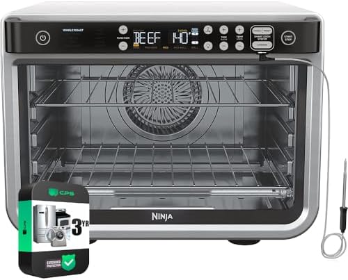 Ninja DT2550 Foodi 10-in-1 Smart XL Air Fry Oven (Renewed) Bundle with 3 YR CPS Enhanced Protection Pack