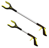 2-Pack 34 Inch and 21 Inch Grabber Reacher with Rotating Jaw - Mobility Aid Reaching Assist Tool