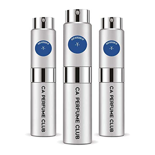 CA Perfume Impression of Yves S. Lauren Y For Men Replica Version Fragrance Dupes Concentrated Long Lasting Eau de Parfum Spray Refillable Atomizer Bottle 0.27 Fl Oz-X3