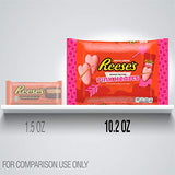 REESE'S White Crème Peanut Butter Pink Hearts Candy, Valentine's Day Candy, 10.2 Oz. Bag