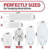 Command Clear Variety Pack, Including 8 Pairs of Picture Hanging Strips, 4 Clear Wire Hooks and 11 Wall Hooks for Hanging Home Decor, Damage Free Hanging Up to 19 Items with Command Strips