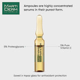 MartiDerm Proteos Hydra Plus Highly Concentrated Serum Ampoule for Women and Men with 5% Proteoglycans and Pure Vitamin C,10 Ampoules.