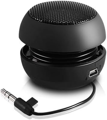 Portable Mini Speaker USB Wired Small Speaker with 3.5mm Aux Input Jack, Travel Speaker External Speaker for Laptop Computer MP3 Player Speaker for Mobile Phone, MP3, PC,