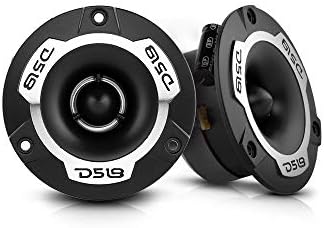 DS18 PRO-TWX1 Super Tweeter in Silver - 1", Aluminum Frame and Diaphragm, 240W Max, 4 Ohms, Built in Crossover - PRO Tweeters are The Best in The Pro Audio and Voceteo Market (Pair) - Silver (Renewed)