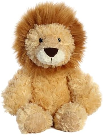 Aurora® Snuggly Tubbie Wubbies™ Lion Stuffed Animal - Comforting Companion - Imaginative Play - Brown 12 Inches