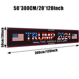 Generic Trump 2024 Flag 120"" x 20"" Take America Back Banner Donald Trump 2024 Sign Banner for Yard Garden Outdoor with 6 Brass Grommets