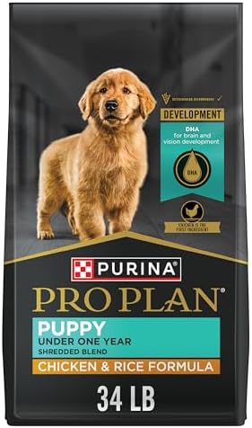 Purina Pro Plan High Protein Puppy Food Shredded Blend Chicken & Rice Formula - 34 lb. Bag