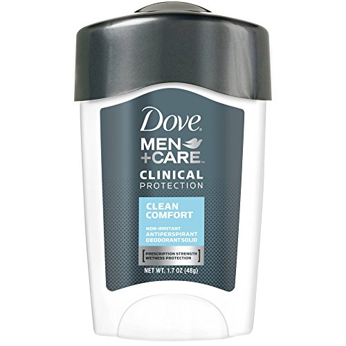 Dove Men + Care Clinical Protection Antiperspirant Deodorant Solid Clean Comfort 1.70 oz (Pack of 8)