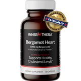 INNERTHERA 1000mg Extra Strength Citrus Bergamot Supplement, Patented Bergamonte®, Clinically Proven, Supports Healthy Cholesterol, Formulated with Vitamin C and Artichoke Extract, 60 Capsules