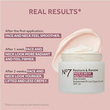 No7 Restore & Renew Multi Action Face & Neck SPF 30 Day Cream - Firming Cream for Face & Neck - Emblica & Vitamin C Brightening Moisturizer with Skin Hydrating Hyaluronic Acid (50ml)