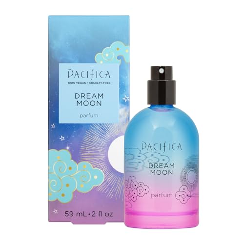 Pacifica Dream Moon Spray Perfume, Fragrances, Love, Bergamont, Pink Rose, Vanilla, Sandalwood, Patchouli, Clean Perfume, Parfum, Eau de Toilette Clean Vegan & Cruelty-Free