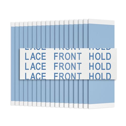 Premium Blue Liner Lace Front Hold Wig Tape | 72pcs | Double Sided Adhesive Tape for Toupee | Strong Hold Waterproof Strips | Made in USA (72, 1" Straight)
