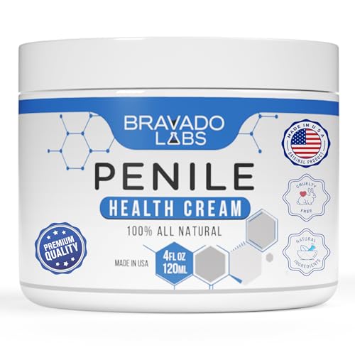Premium Penile Health Creme - 100% Natural Cream Lotion for Men's Intimate Health - Redness, Dryness, Anti-Chafing Relief Moisturizer - 4 oz