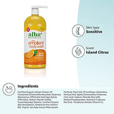 Alba Botanica Very Emollient Body Wash, Island Citrus, 32 Oz