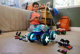 Hot Wheels Toy Truck Monster Trucks RC, Oversized Remote-Control Mega-Wrex Alive in 1:15 Scale, 3 Modes of Play with Interactive Lights & Sounds