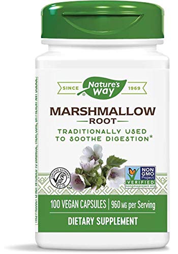 Nature's Way Marshmallow Root 480 mg, 100 Capsules, Pack of 2
