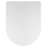 ECOSPA Family Toilet Seat D Shap with Removable Child Seat, Soft Close Quick Release, Easy Top & Bottom Mounting with Adjustable Hinges in White