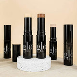 Glo Skin Beauty HD Mineral Foundation Stick - Concealer Makeup Infused with Hyaluronic Acid - Buildable Coverage, Contour & Highlighter (Umber 11W)