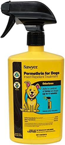 Sawyer Products SP624 Permethrin, Permethrin for Dogs Insect Repellent Treatment