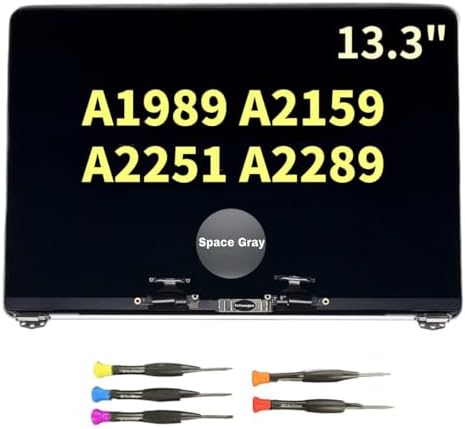 Lcd Screen Replacement for MacBook Pro A2289 13.3" LCD Retina Display Assembly EMC 3456 MXK72 MXK52 MXK62 MXK32 2020 Year 2560x1600 (Space Gray)