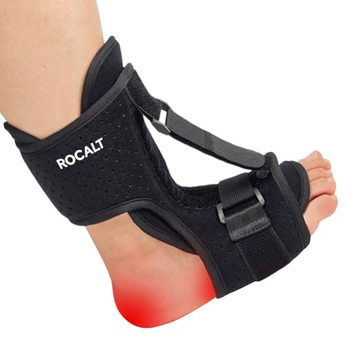 Plantar Fasciitis Night Splint, Upgraded Adjustable Planters Facetious Relief, Soft & Comfortable Foot Brace, Achilles Tendonitis Heel Spur and Foot DropNight Splint for Women and Men