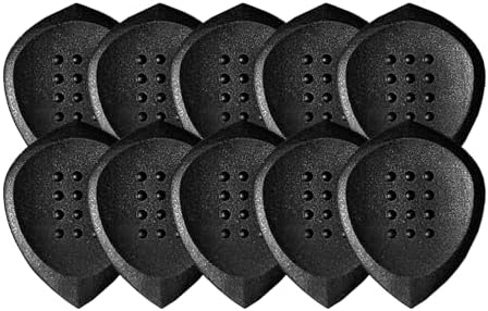 Acoustik Attak STEALTH Structured Guitar Pick - Small Beveled Guitar Picks, Unique Tone (10 Pack, Black)