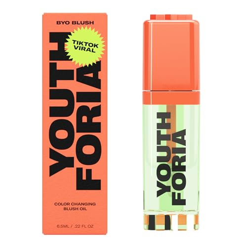 Youthforia BYO Blush, Color Changing Blush Oil, Reacts To Skin’s Natural pH For Your Instant Perfect Shade, Blendable Formula, Vegan & Cruelty-Free