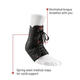 McDavid Ankle Brace with Lace-Up & Stays, Maximum Support, Comfortable Compression & Breathable Design