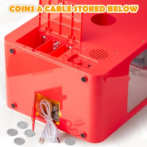 JOYIN Claw Machine Arcade Toy with LED Light & Adjustable Sound, Rechargable Dispenser Toys Mini Vending Machine for Kids - Perfect Christmas & Birthday Big Gifts for Kids, Ages 3+