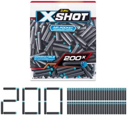 XShot Darts Refill Pack by ZURU Universally Compatible Foam Darts Refill Pack (200 Darts)