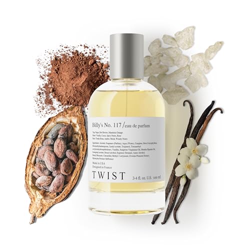 Twist Billy's No. 117 - Eau De Parfum Inspired by Billie Eilish's EDP, Long-Lasting Perfume For Women, Paraben Free, Vegan, Clean Ingredients, Fragrance - Spray 100 ml | 3.4 fl. oz.
