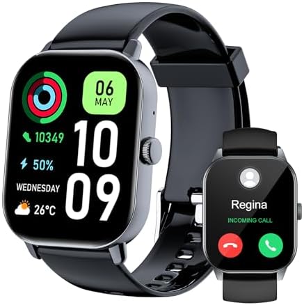 Smart Watch for Men Women Answer/Make Calls,Smartwatch with Heart Rate Sleep Counter Fitness Tracker, 100+ Sport Modes IP68 Waterproof Step Counter Smartwatch for iOS Android.