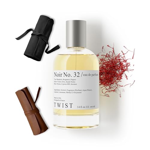 Twist - Noir No. 32 - Eau De Parfum Inspired by Tom Ford's Tuscan Leather, Long-Lasting Perfume For Women & Men, Paraben Free, Vegan, Clean Ingredients, Unisex Fragrance - Spray 100 ml | 3.4 fl. oz.