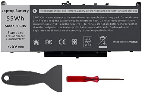 E7470 E7270 J60J5 laptop Battery Lithium-ion for Dell Latitude E7470 E7270 7470 7270 Series Laptop 0MC34Y MC34Y R1V85 242WD GG4FM WYWJ2 1W2Y2 451-BBSX 451-BBSY 451-BBSU P26S001 P61G001[7.6V 55Wh]