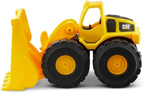 CAT Construction Toys, Construction Fleet 10" Front Loader Toy - Real Working Parts, Indoor/Outdoor, Sturdy Plastic Construction for 2+ Year Old Boys