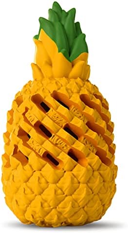 Upgrade Dog Toys for Aggressive Chewers Large Dogs, Tough Dog Chew Toys for Medium Large Dogs Breed Indestructible, Dental Clean Dispensing Toys Pineapple Shape Design